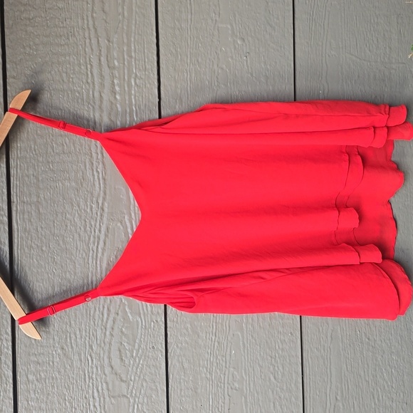 Torrid Embroidered Chiffon Cami Top 2x red - Picture 8 of 8